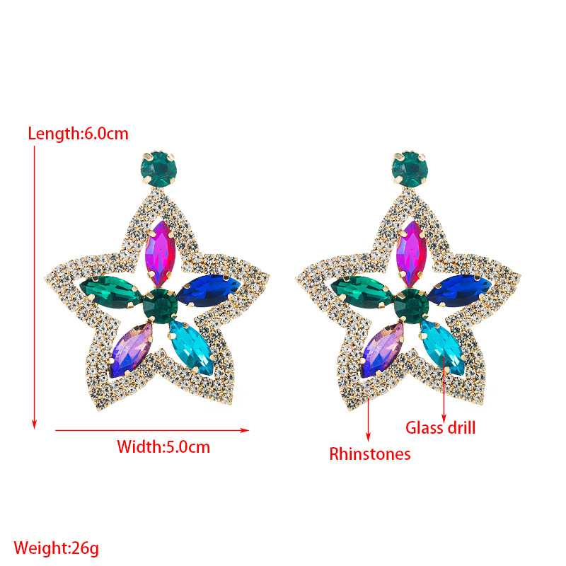 Fashion Jewelry Rhinestone Earrings For Women YWHME-910 