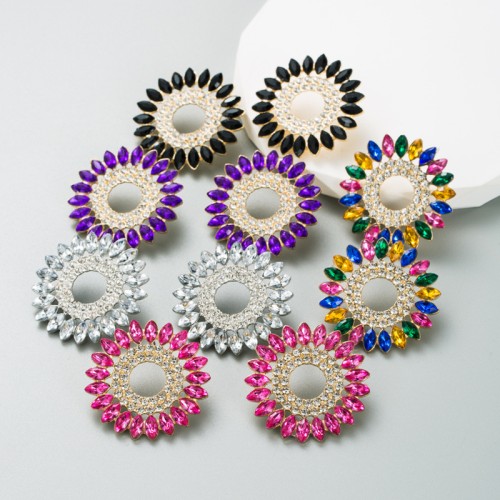 Fashion Jewelry Rhinestone Earrings For Women YWHME-911