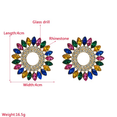 Fashion Jewelry Rhinestone Earrings For Women YWHME-911