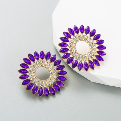 Fashion Jewelry Rhinestone Earrings For Women YWHME-911