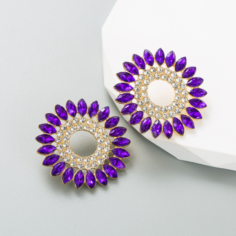 Fashion Jewelry Rhinestone Earrings For Women YWHME-911 