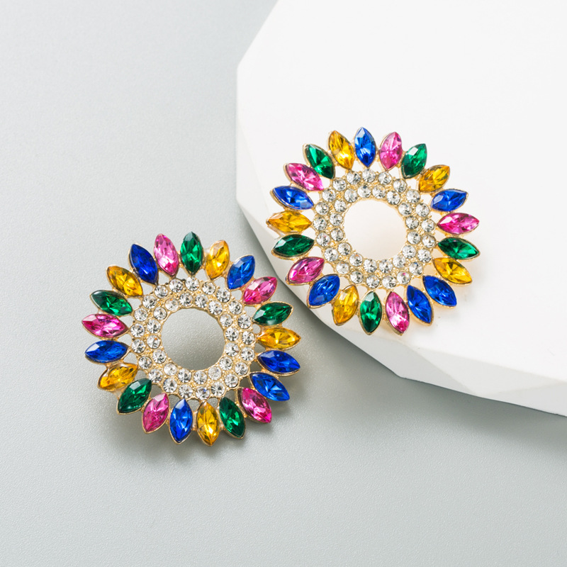 Fashion Jewelry Rhinestone Earrings For Women YWHME-911 