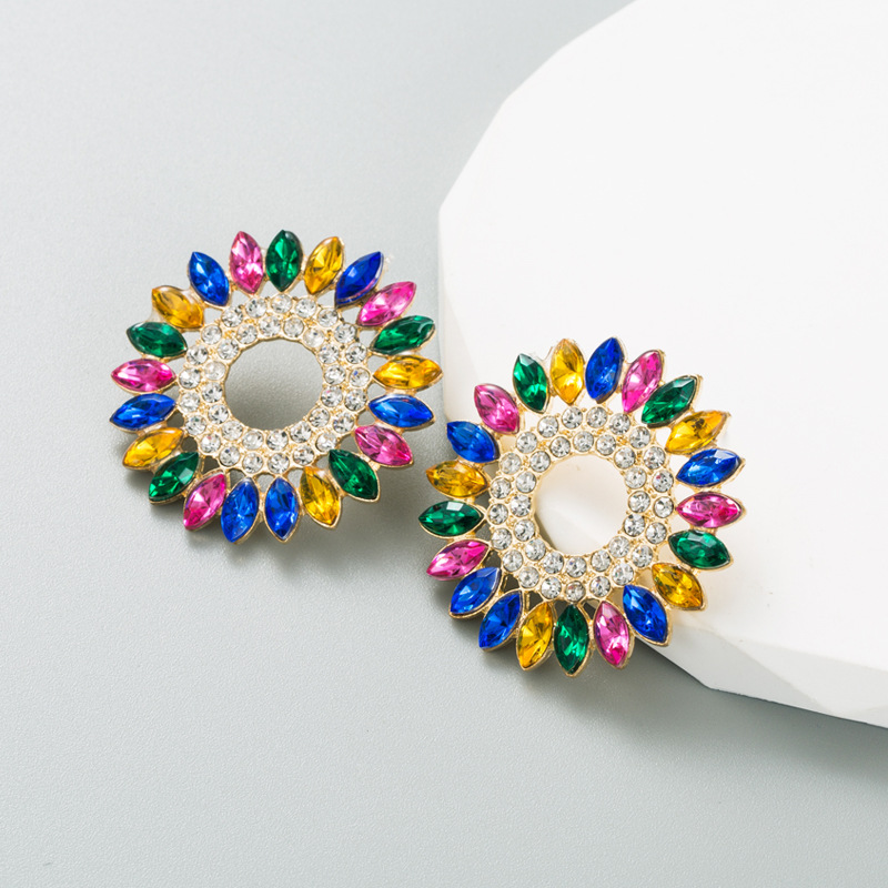 Fashion Jewelry Rhinestone Earrings For Women YWHME-911 