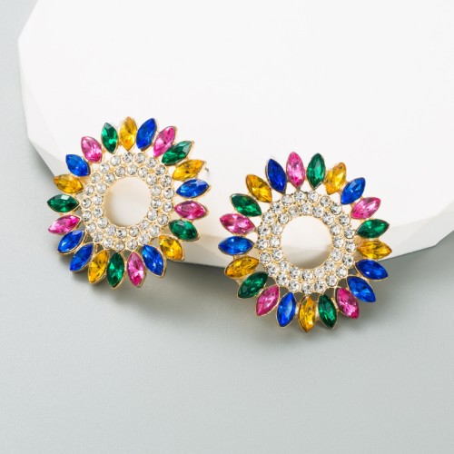 Fashion Jewelry Rhinestone Earrings For Women YWHME-911