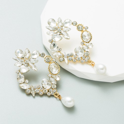 Fashion Jewelry Rhinestone Earrings For Women YWHME-912