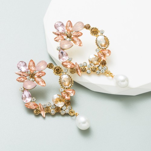 Fashion Jewelry Rhinestone Earrings For Women YWHME-912