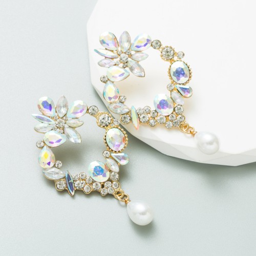 Fashion Jewelry Rhinestone Earrings For Women YWHME-912