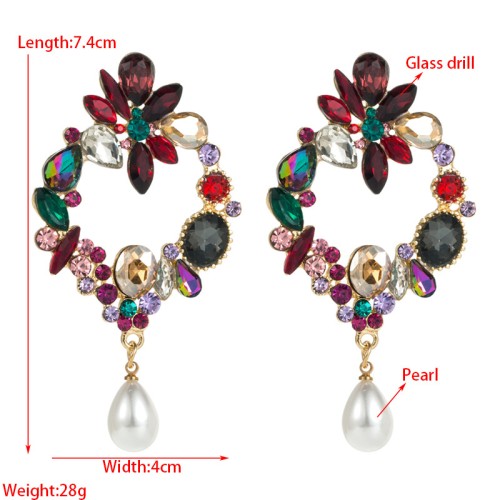 Fashion Jewelry Rhinestone Earrings For Women YWHME-912