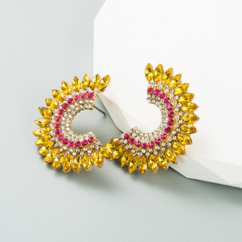 Fashion Jewelry Rhinestone Earrings For Women YWHME-915