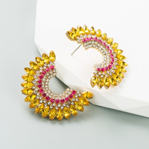 Fashion Jewelry Rhinestone Earrings For Women YWHME-915