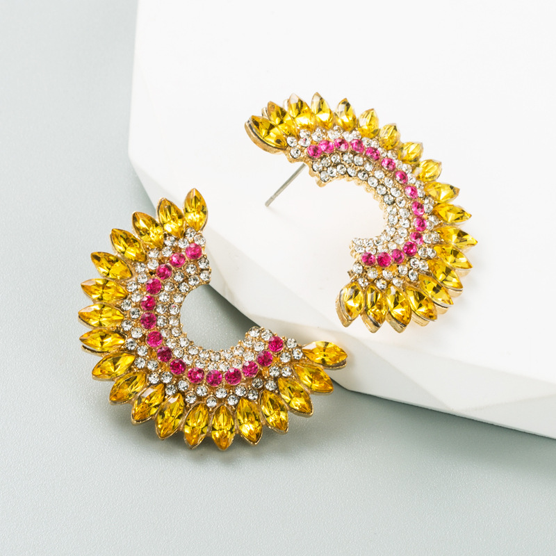 Fashion Jewelry Rhinestone Earrings For Women YWHME-915 