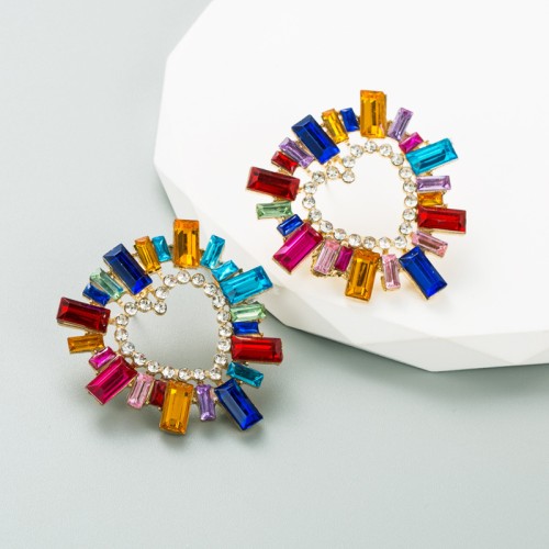 Fashion Jewelry Rhinestone Earrings For Women YWHME-916