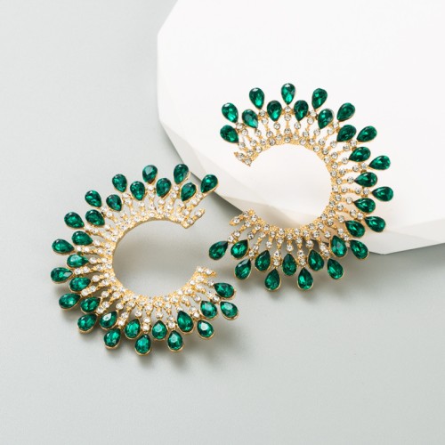 Fashion Jewelry Rhinestone Earrings For Women YWHME-917