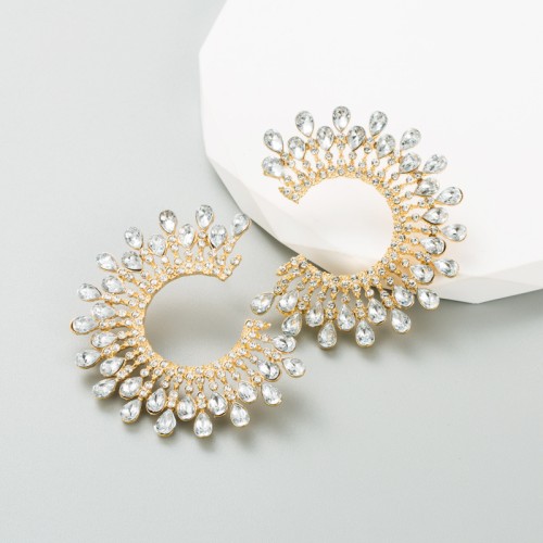 Fashion Jewelry Rhinestone Earrings For Women YWHME-917