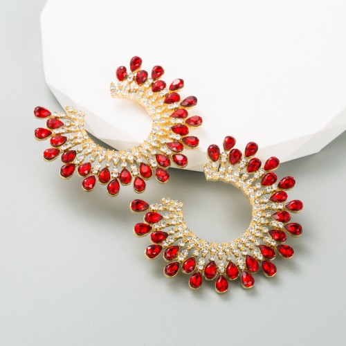 Fashion Jewelry Rhinestone Earrings For Women YWHME-917