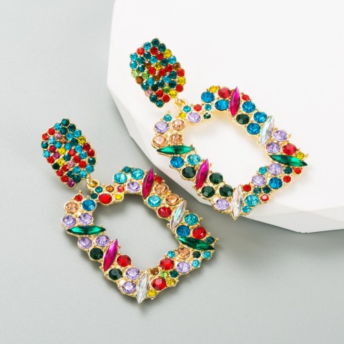 Fashion Jewelry Rhinestone Earrings For Women YWHME-919