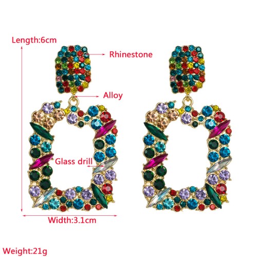 Fashion Jewelry Rhinestone Earrings For Women YWHME-919