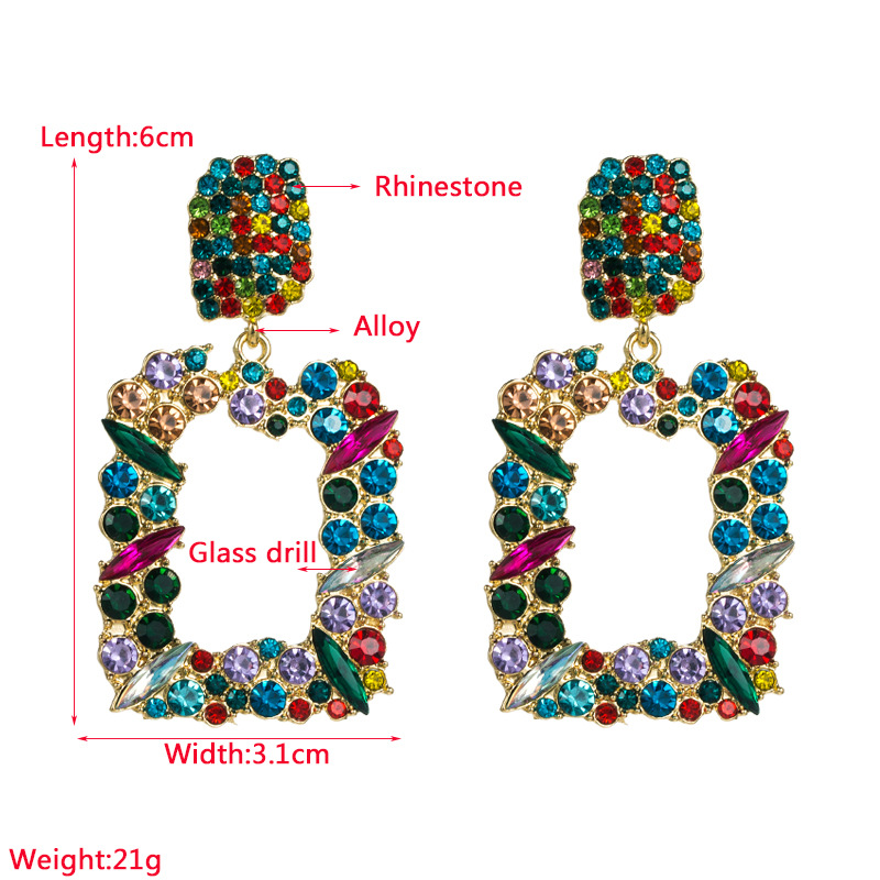 Fashion Jewelry Rhinestone Earrings For Women YWHME-919 