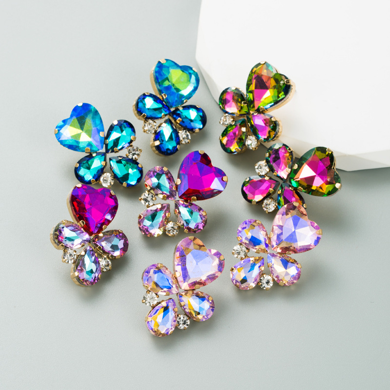 Fashion Jewelry Rhinestone Earrings For Women YWHME-921