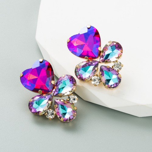 Fashion Jewelry Rhinestone Earrings For Women YWHME-921