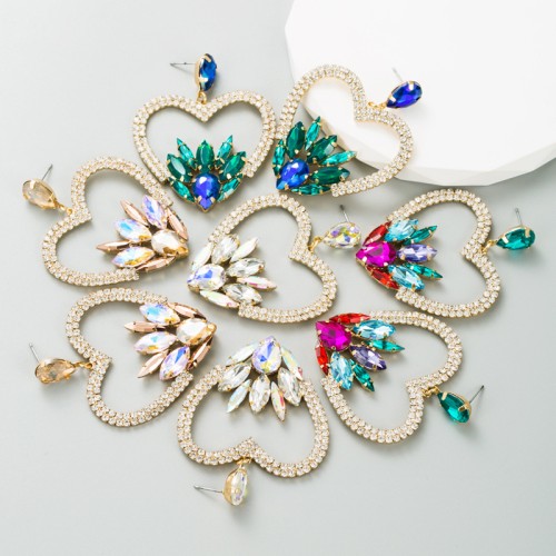 Fashion Jewelry Rhinestone Earrings For Women YWHME-922