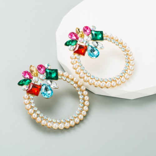 Fashion Jewelry Rhinestone Earrings For Women YWHME-923