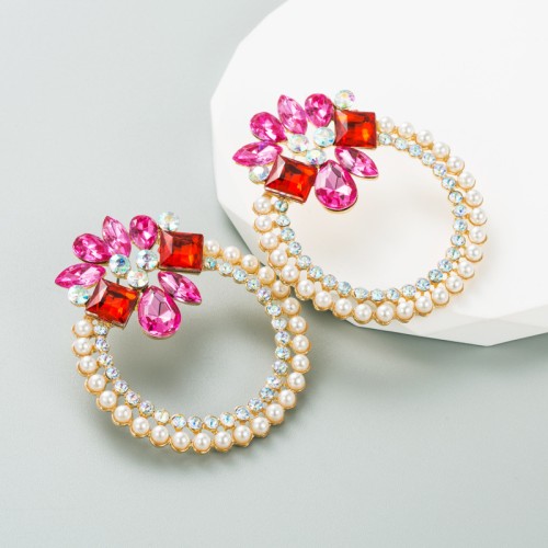 Fashion Jewelry Rhinestone Earrings For Women YWHME-923