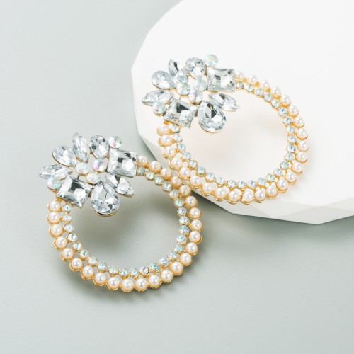 Fashion Jewelry Rhinestone Earrings For Women YWHME-923