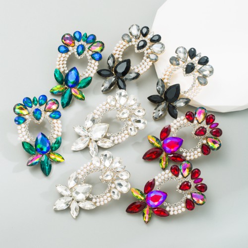 Fashion Jewelry Rhinestone Earrings For Women YWHME-924