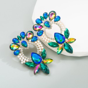 Fashion Jewelry Rhinestone Earrings For Women YWHME-924 