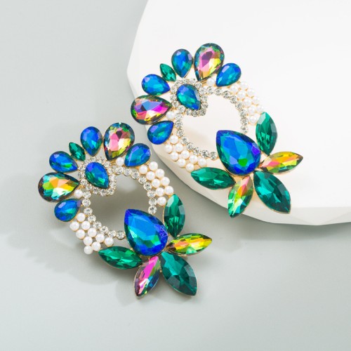 Fashion Jewelry Rhinestone Earrings For Women YWHME-924