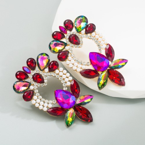 Fashion Jewelry Rhinestone Earrings For Women YWHME-924