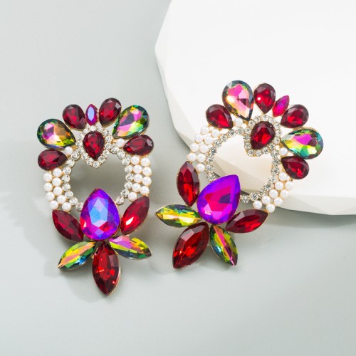 Fashion Jewelry Rhinestone Earrings For Women YWHME-924