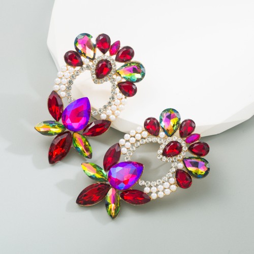 Fashion Jewelry Rhinestone Earrings For Women YWHME-924