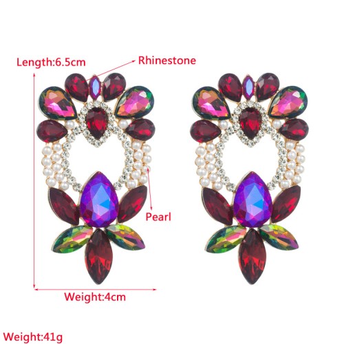 Fashion Jewelry Rhinestone Earrings For Women YWHME-924