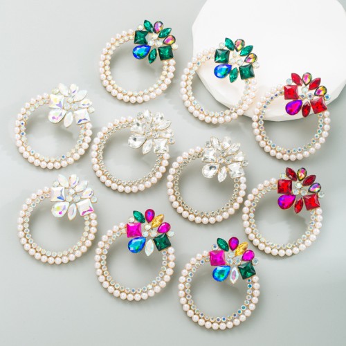 Fashion Jewelry Rhinestone Earrings For Women YWHME-926