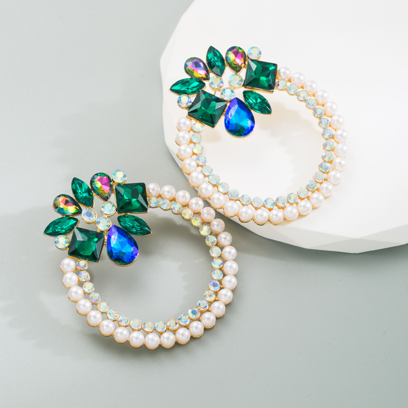 Fashion Jewelry Rhinestone Earrings For Women YWHME-926 