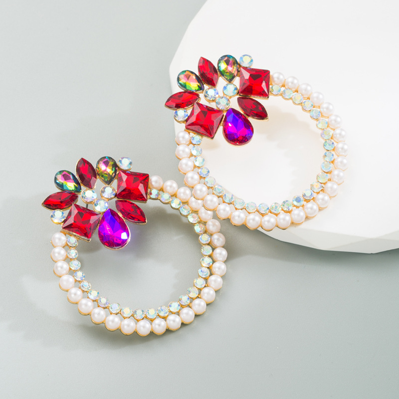 Fashion Jewelry Rhinestone Earrings For Women YWHME-926 