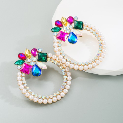 Fashion Jewelry Rhinestone Earrings For Women YWHME-926