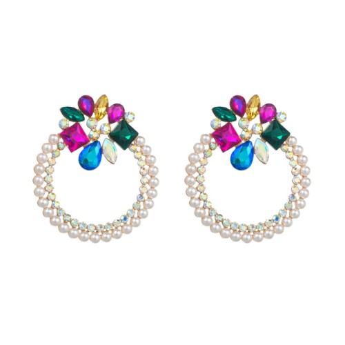 Fashion Jewelry Rhinestone Earrings For Women YWHME-926