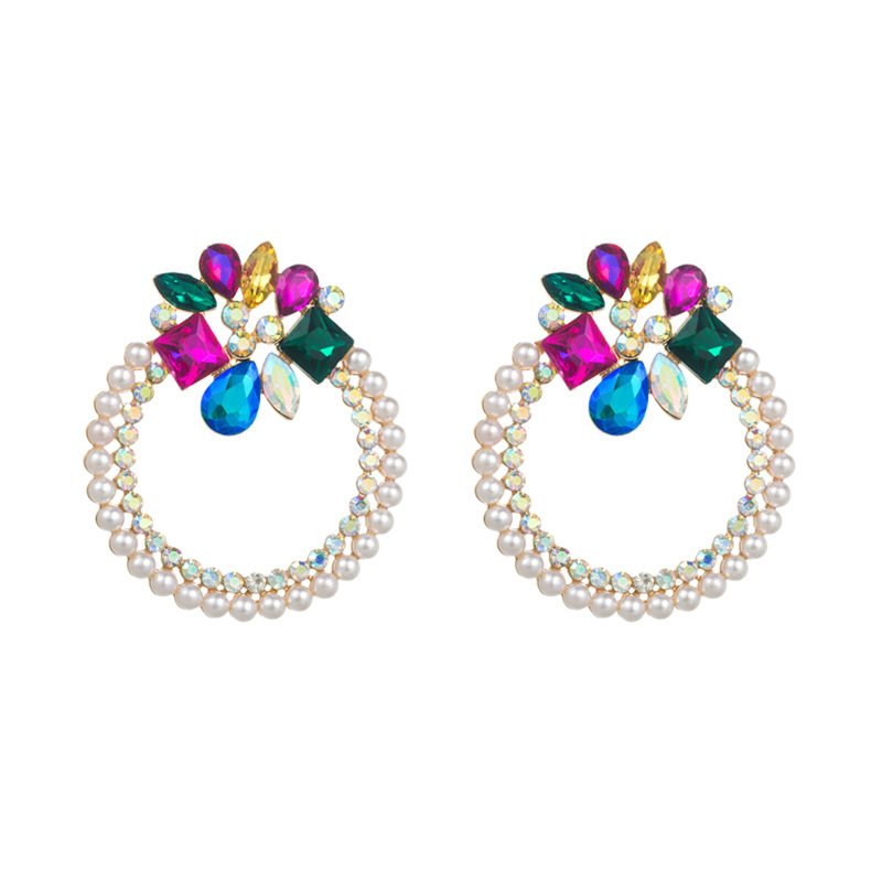 Fashion Jewelry Rhinestone Earrings For Women YWHME-926 