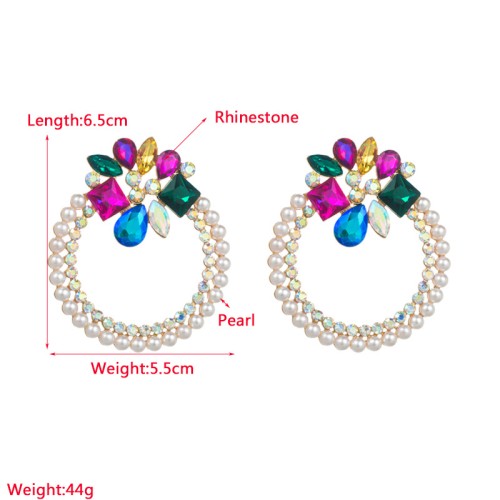 Fashion Jewelry Rhinestone Earrings For Women YWHME-926