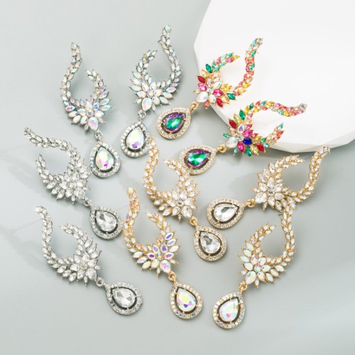 Fashion Jewelry Rhinestone Earrings For Women YWHME-928