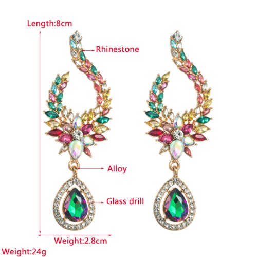 Fashion Jewelry Rhinestone Earrings For Women YWHME-928