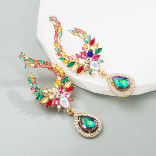 Fashion Jewelry Rhinestone Earrings For Women YWHME-928