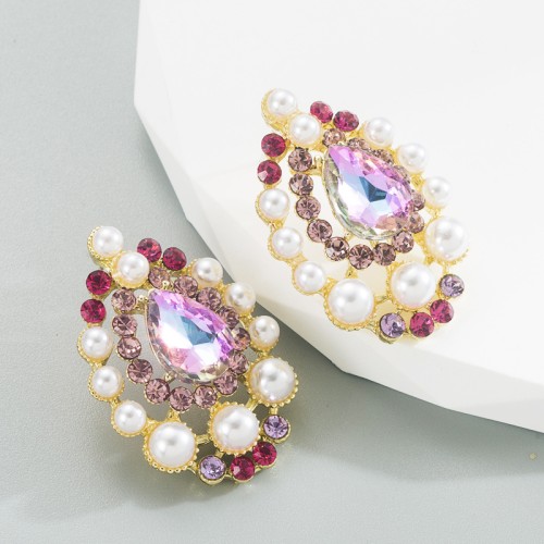 Fashion Jewelry Rhinestone Earrings For Women YWHME-931