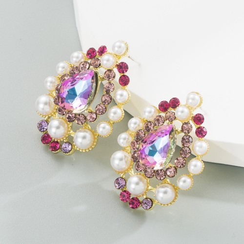 Fashion Jewelry Rhinestone Earrings For Women YWHME-931