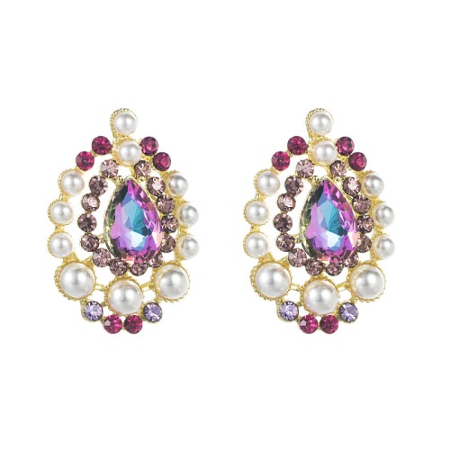 Fashion Jewelry Rhinestone Earrings For Women YWHME-931