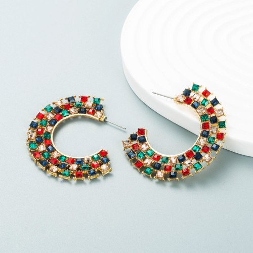 Fashion Jewelry Rhinestone Earrings For Women YWHME-932