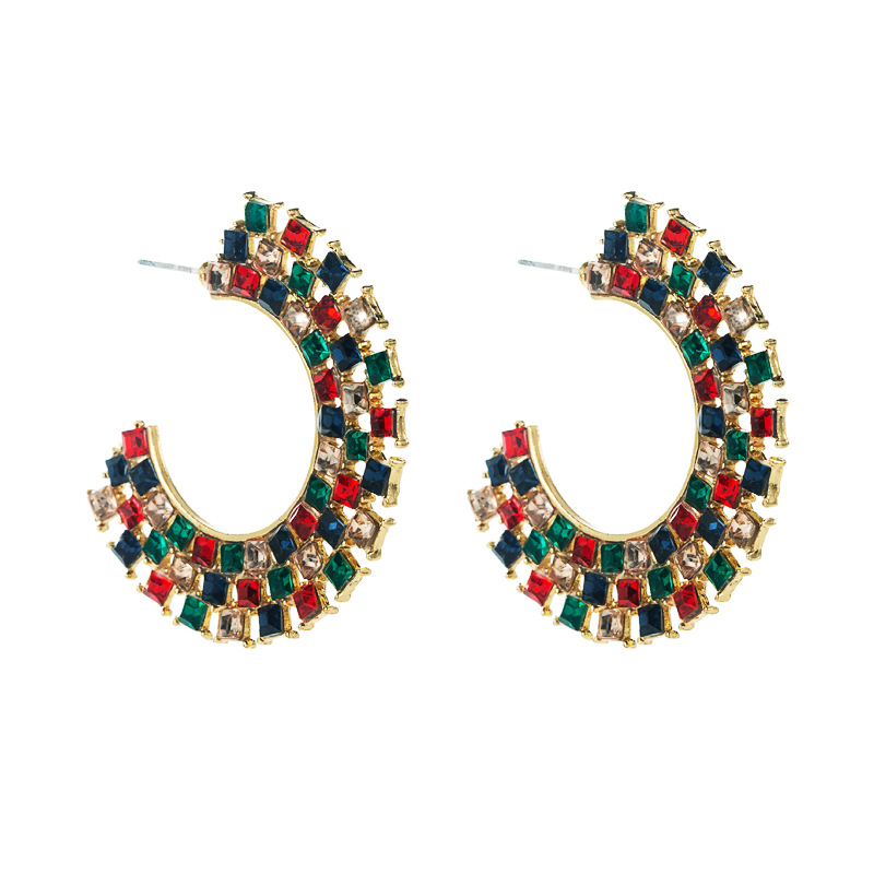 Fashion Jewelry Rhinestone Earrings For Women YWHME-932 